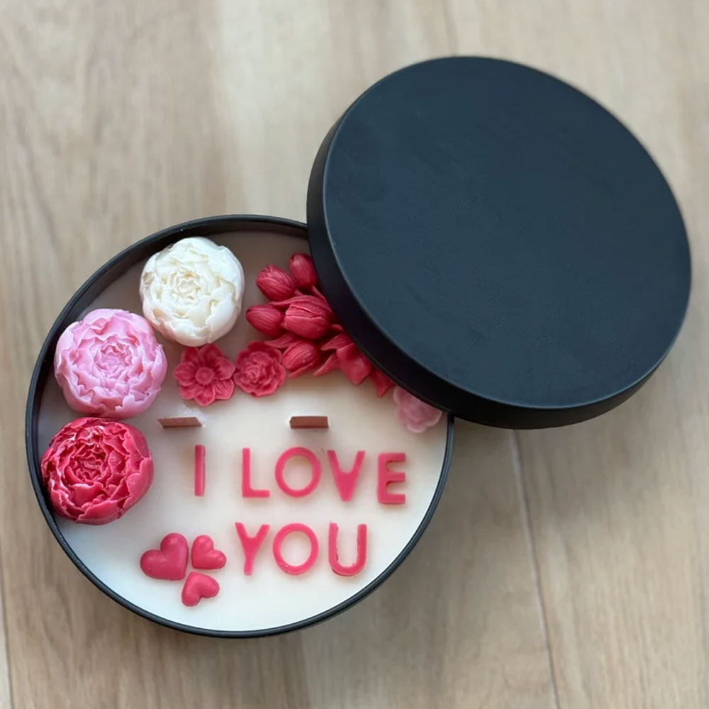 Candle Making Austin - 2pcs Austin Heart Silicone Candle Mold