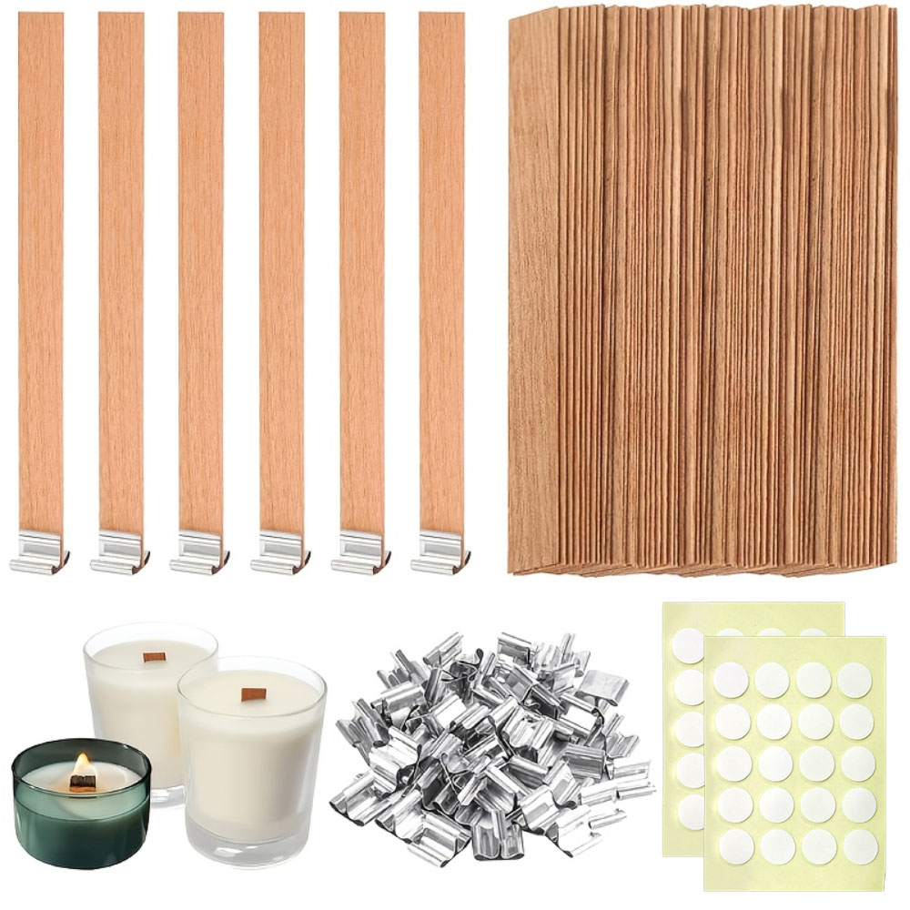 100Pcs Wooden Wicks with Base  - Candle Making Wicks review and price