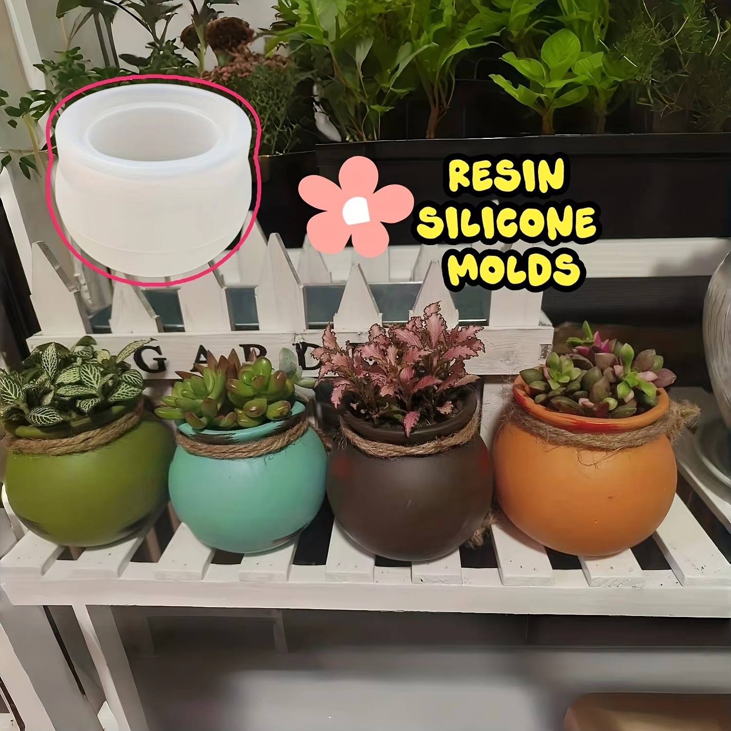 Silicone Flower Pot Molds, Res - Candle Making Tools review and price