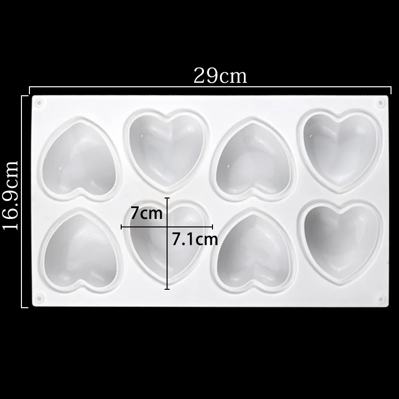 Love Heart Silicone Soap Mold  - Candle Making Tools review and price