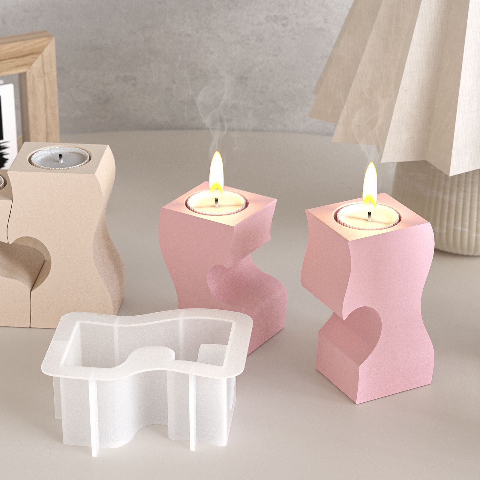 S Heart Candlestick Silicone M - Candle Making Tools review and price