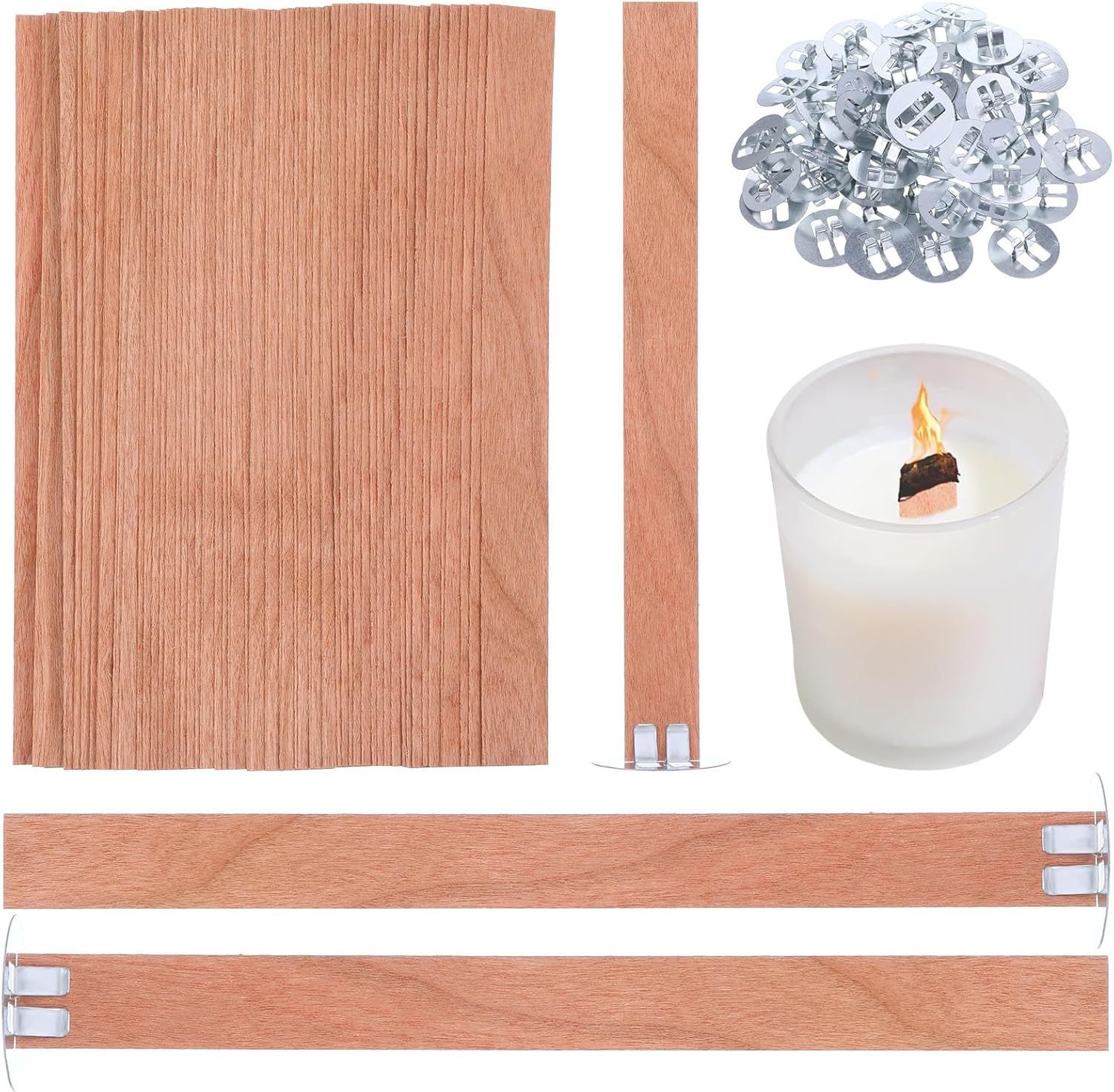 60Pcs Wood Wicks for Candles M - Candle Making Wicks review and price